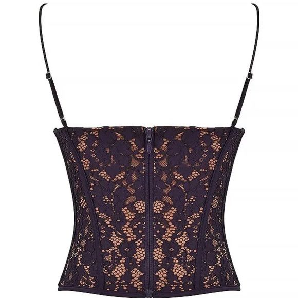 HOUSE OF CB 'Mila' Night Shade Lace Underwired Corset NWOT - Picture 6 of 9